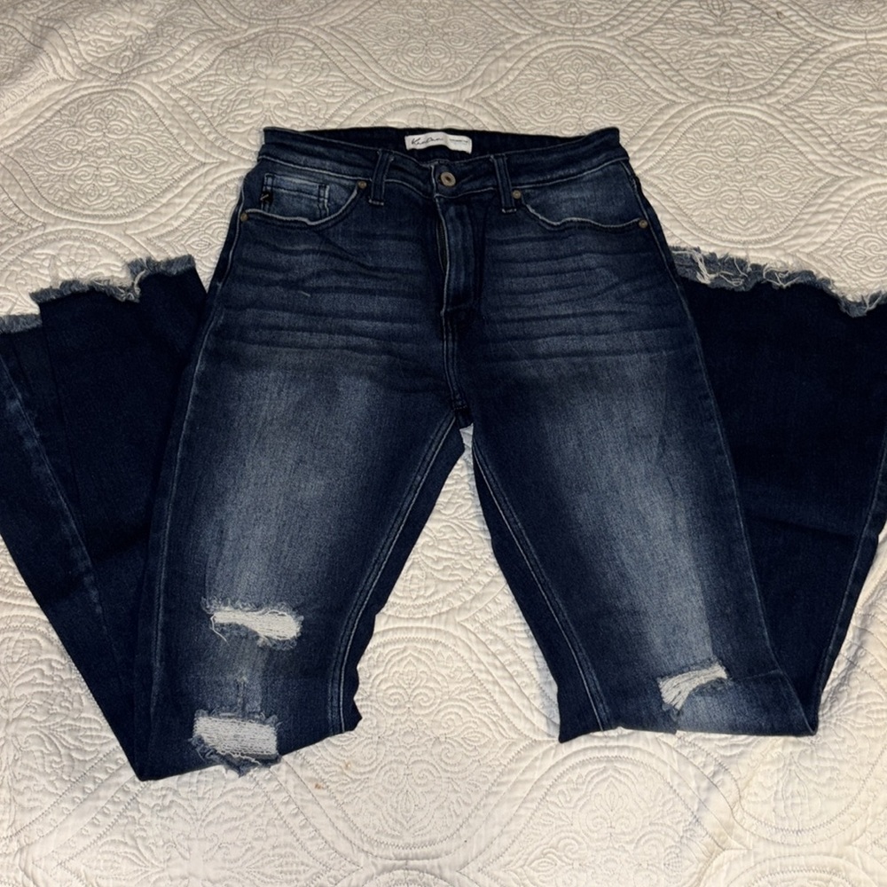 KanCan Distressed Bellbottoms